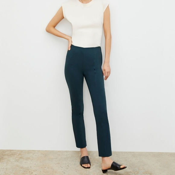 MM Lafleur Pants - M.M. Lafleur The Foster Cigarette Pant - PowerStretch In Deep Sea Green Size 0
